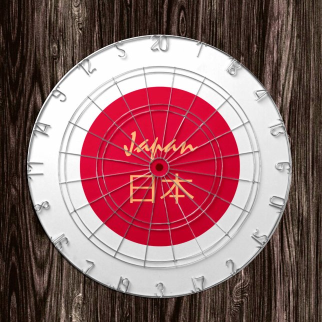 Japansk Flagga Dartboard och Japan/speltavla Darttavla (Skapare uppladdad)