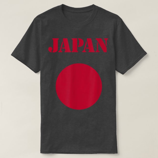 Japansk Flagga japansk Flagga Tee Shirt (Design framsida)