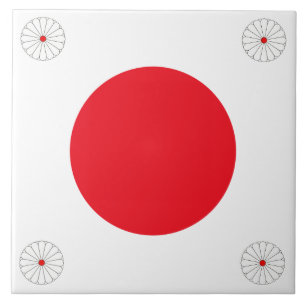 Japansk flagga kakelplatta