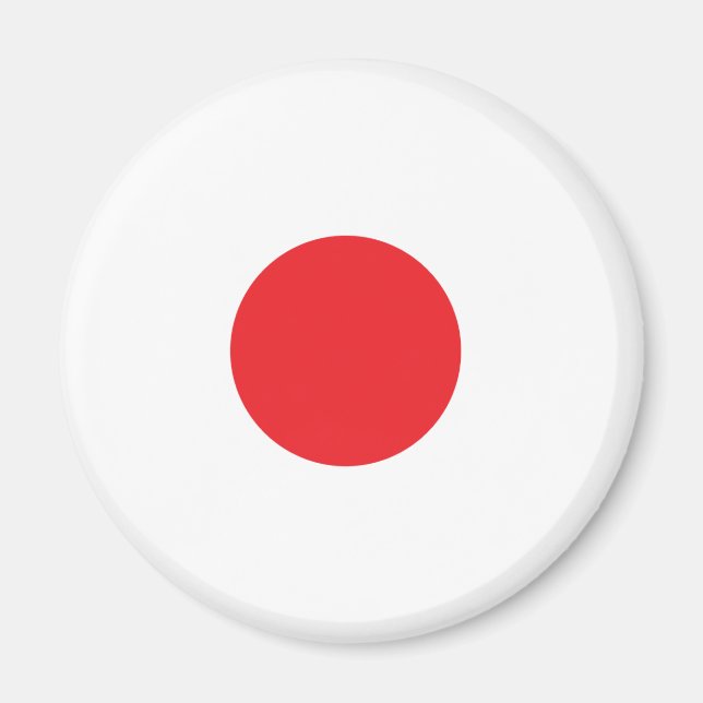 Japansk flagga magnet (Framsidan)