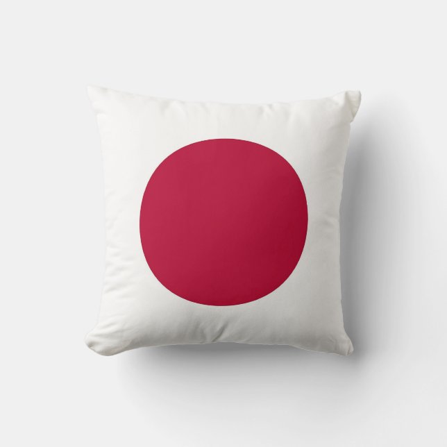 Japansk Flagga på amerikanska MoJo Pillow Kudde (Framsida)