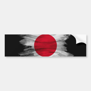 Japansk flagga-penseldrag, nationell flagga bildekal