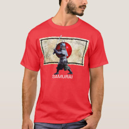 Japansk Flagga & Samurai Art Shirt T-shirt