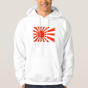 Japansk flagga sweatshirt med luva