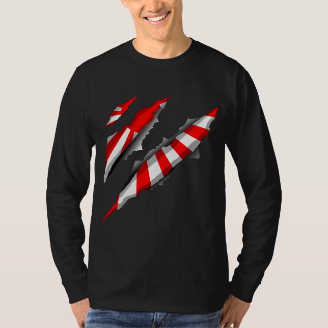 Japansk flagga t shirt (Framsida)