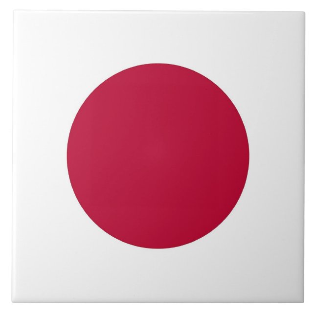 Japansk Flagga Tile Kakelplatta (Framsidan)