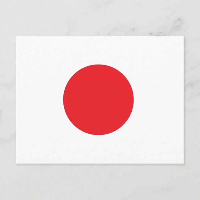 Japansk flagga vykort (Framsida)