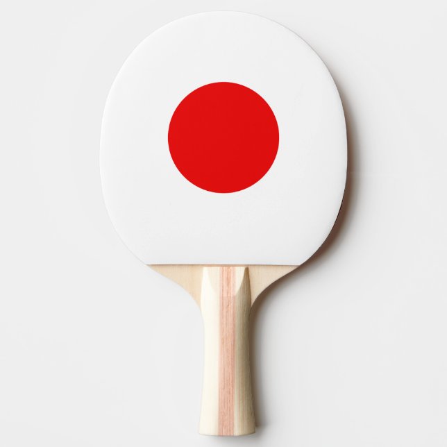Japansk flaggapingpong paddlar för tabletennis pingisracket (Framsidan)