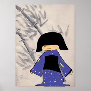 Japansk flicka poster