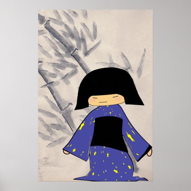 Japansk flicka poster (Framsidan)