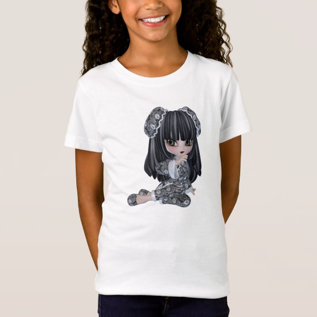 Japansk flickababy - docka t-shirt (Framsida)