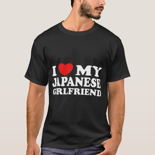 Japansk flickvän tee shirt (Framsida)