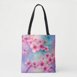 Japansk Flower Art Sakura Tote Tygkasse
