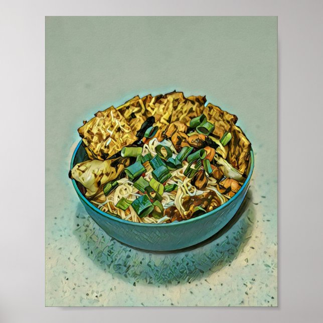 Japansk Food Älskare Gift Poster (Framsidan)