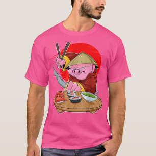 Japansk Food I Maki Älskare I Samurai Sushi Gris ( T Shirt