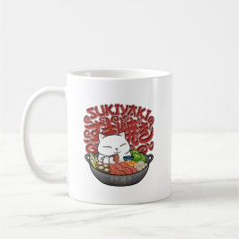 Japansk Food Sukiyaki Cat Kaffemugg