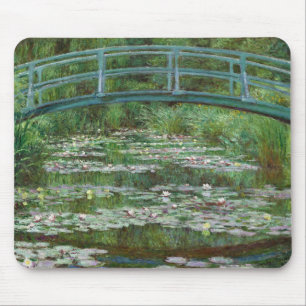 Japansk Footbridge Claude Monet Fransk Art Musmatta