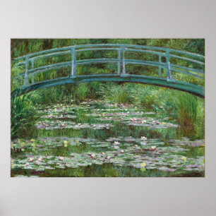 Japansk Footbridge Claude Monet Fransk Art Poster