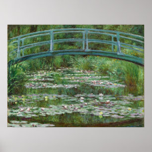 Japansk Footbridge Claude Monet Fransk Art Poster