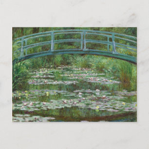 Japansk Footbridge Claude Monet Fransk Art Vykort