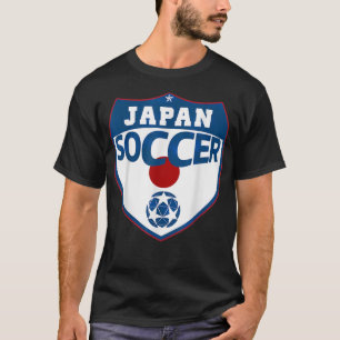 Japansk fotbollsspelare Fläkt Jersey japansk Flagg T Shirt