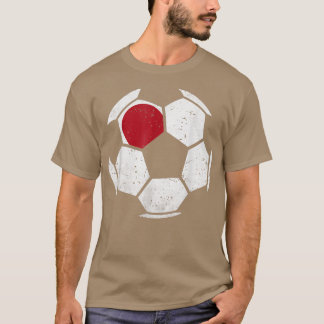 Japansk fotbollsspelare Jersey Japansk Flagga 531 T Shirt