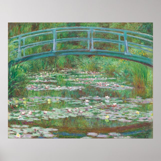 Japansk fotbro, Claude Monet Fine Art Poster (Framsidan)