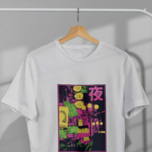 Japansk fotografi av stad t shirt