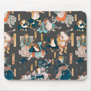 Japansk Frog Woodblock ukiyo-e anime-hjälte Musmatta