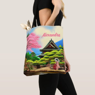 Japansk Garden Tote Bag Tygkasse