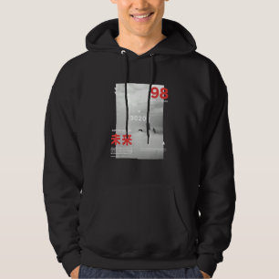 Japansk gatucyberpunk Tokyo Streetwear Aesthet Hoodie