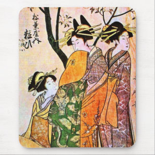 Japansk Geisha 1911 för gravyr tre Musmatta