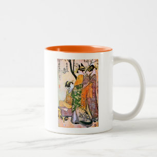 Japansk Geisha 1911 för gravyr tre Två-Tonad Mugg