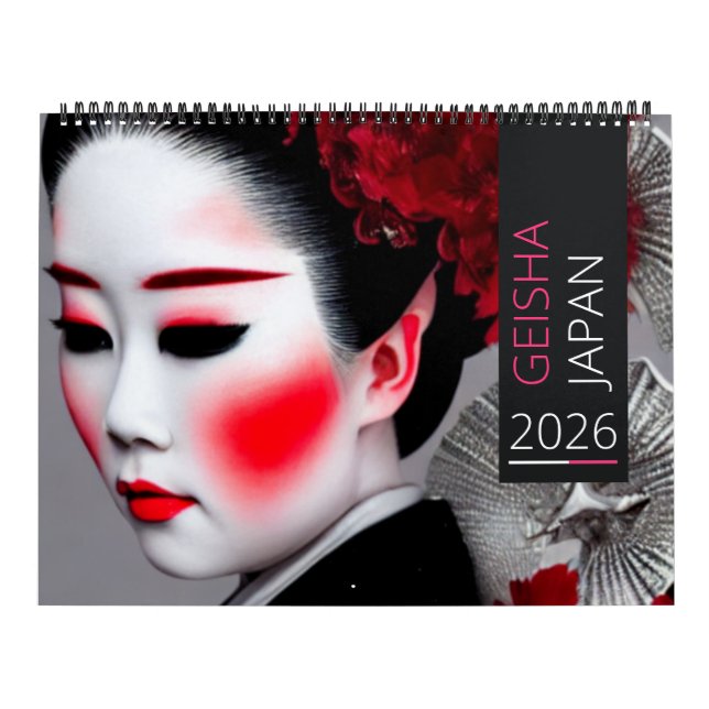 Japansk Geisha Calendar Kalender (Omslag)