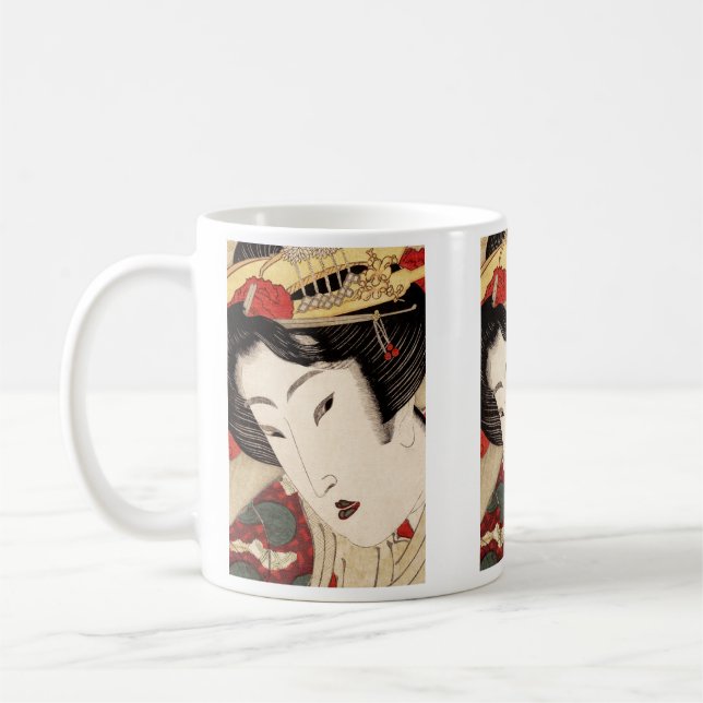 Japansk Geisha Fine Art Kaffemugg (Vänster)