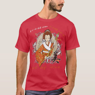 Japansk Geisha Kawaii Girl Kimono Samurai T-Shirt