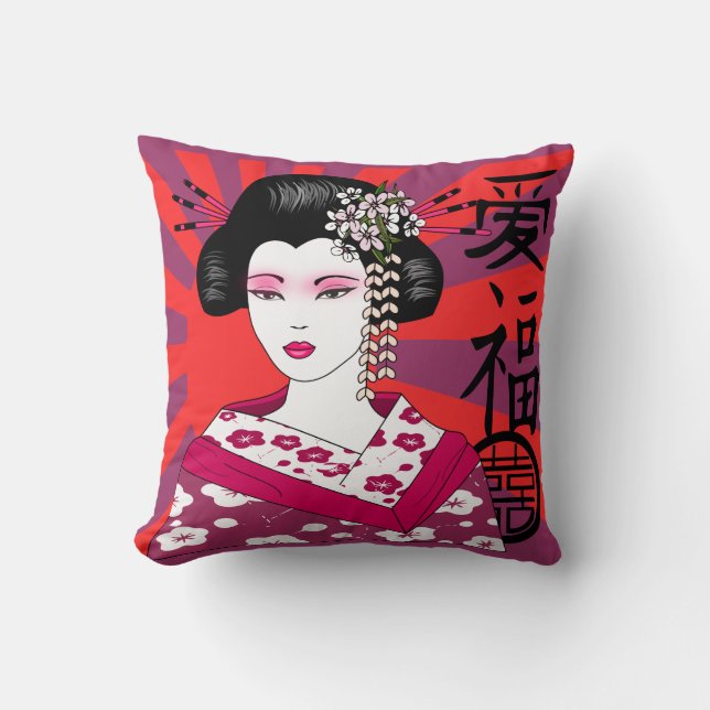 japansk geisha kudde (Framsida)