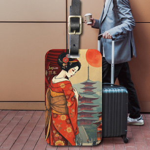 Japansk geisha maiko japanese-resa bagagebricka
