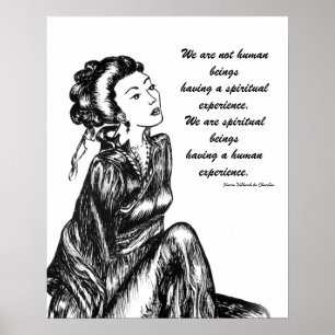 Japansk geisha teckning-penna och bläck poster