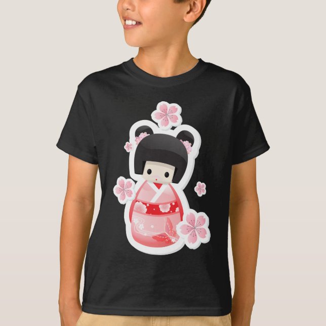 Japansk Geishadocka - bulleserie T Shirt (Framsida)