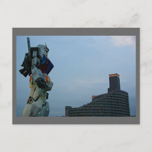 Japansk Giant Robot Statue Vykort