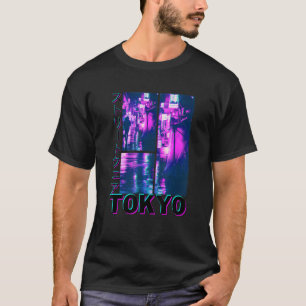 Japansk Glitch Cyberpunk Tokyo Streetwear Aesthet T Shirt