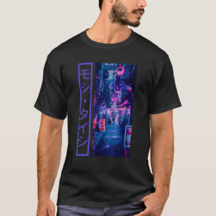 Japansk Glitch Cyberpunk Tokyo Streetwear Aesthet T Shirt