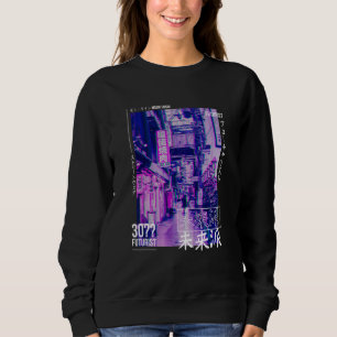 Japansk Glitch Cyberpunk Tokyo Streetwear Aesthet T Shirt