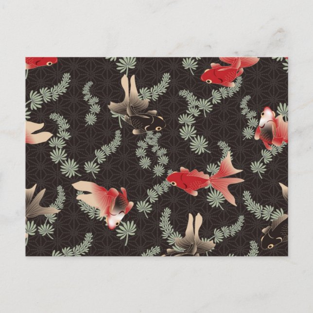 Japansk goldfisk vykort (Framsida)