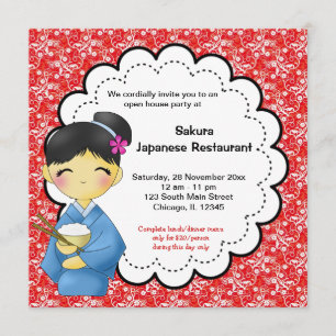 Japansk Grand Open Inbjudningar