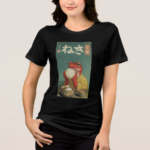 Japansk groda Ukiyo-e konst för collegestudenter T Shirt