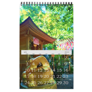 Japansk Grog Temple Small Calendar  Kalender