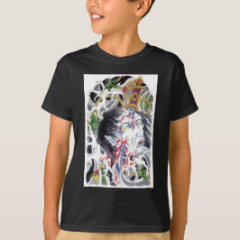 Japansk grotesk svärddesign t shirt