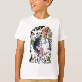 Japansk grotesk svärddesign t shirt